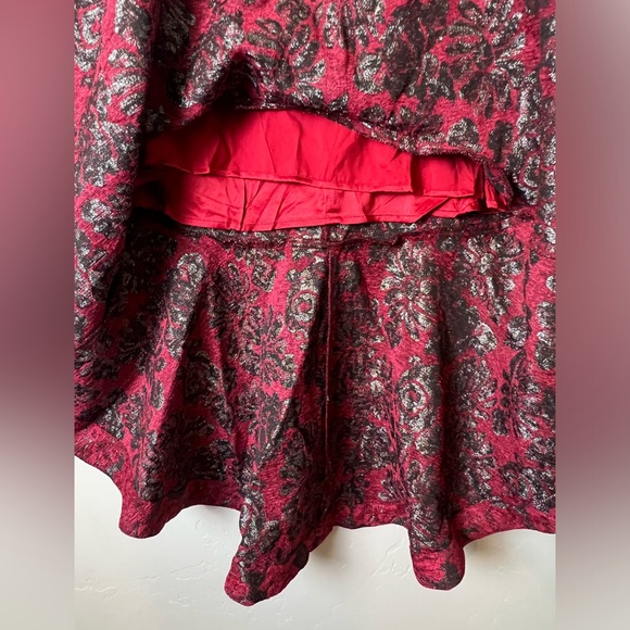 Rachel Parcell Fit & Flare Skirt Brocade Design Lined Size 2 - Picture 6 of 10